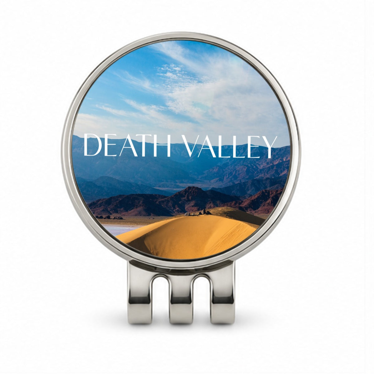 Death Valley California Travel Golf Hat Clip with Ball Marker
