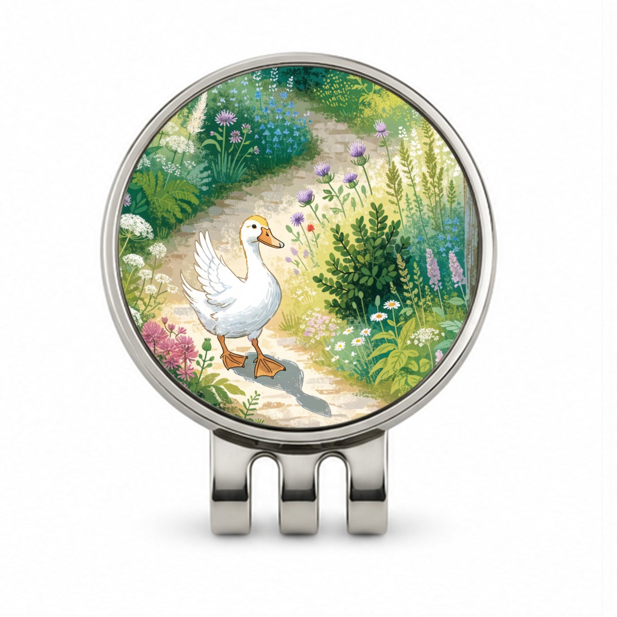 Duck Cottage Garden Golf Hat Clip with Ball Marker