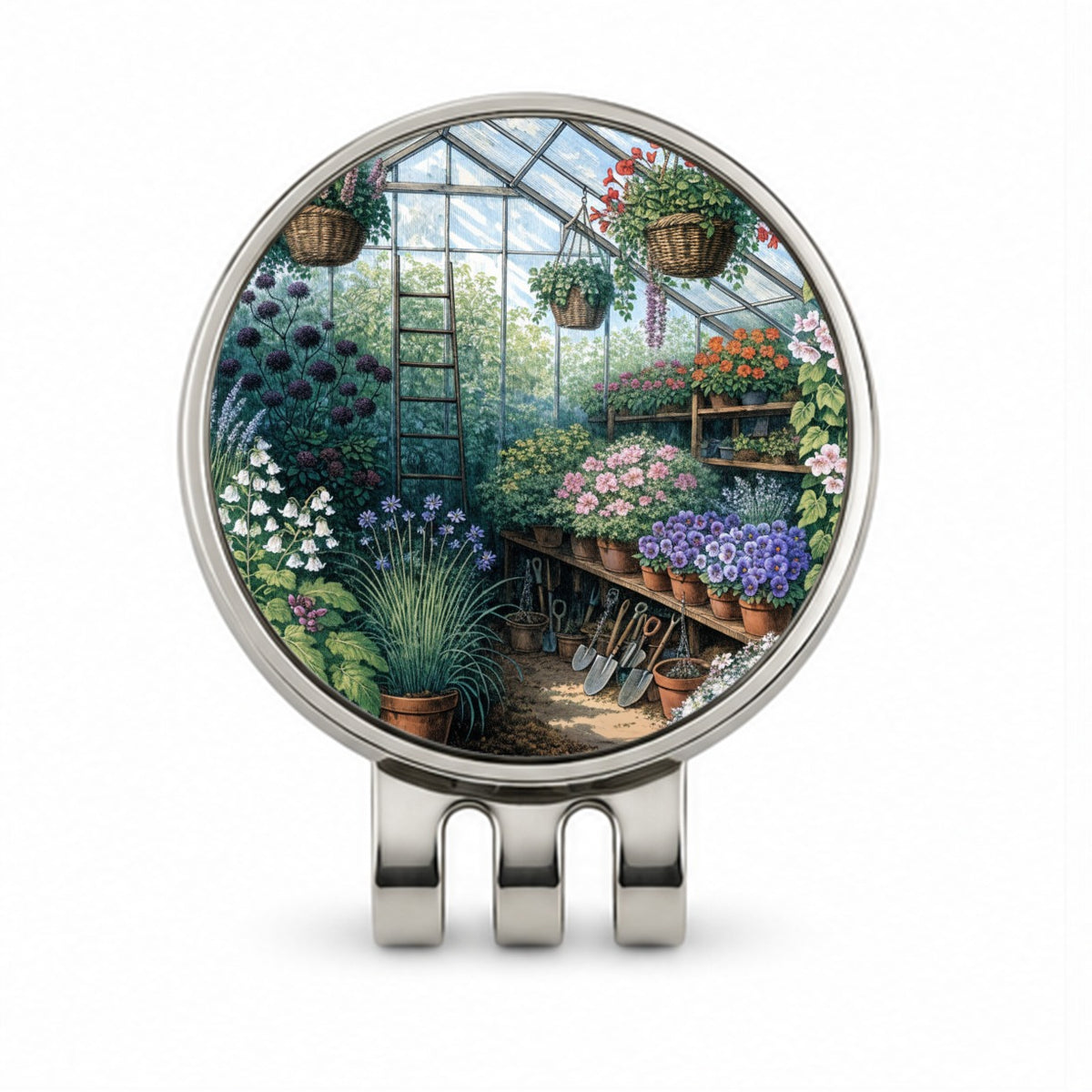 Greenhouse Gardening Plant Golf Hat Clip with Ball Marker