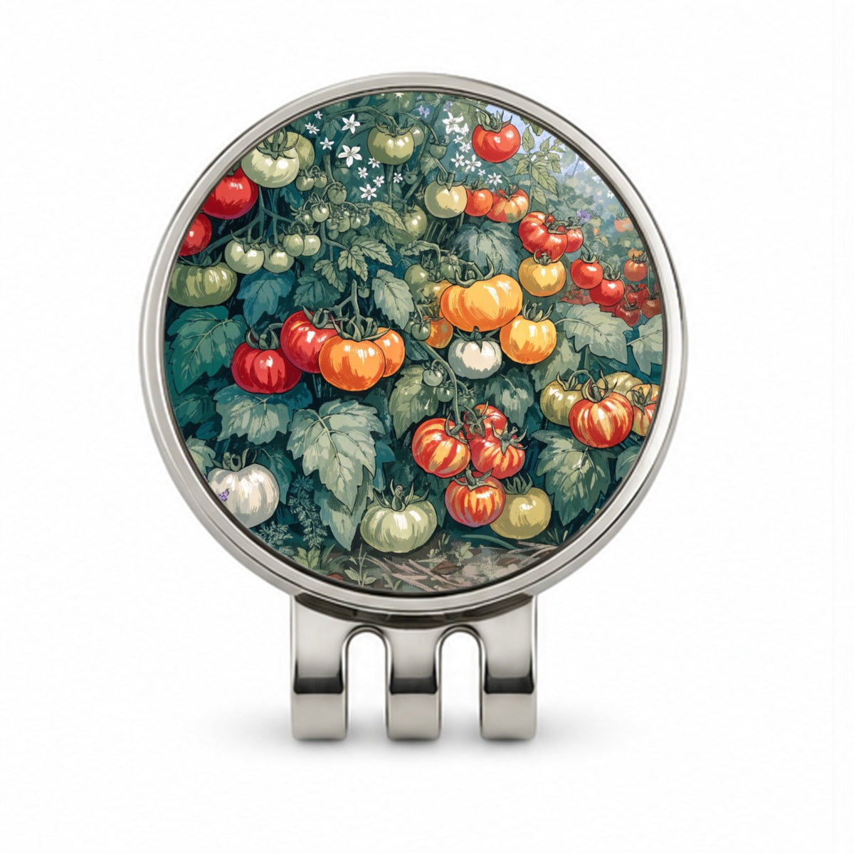 Heirloom Tomato Garden Golf Hat Clip with Ball Marker