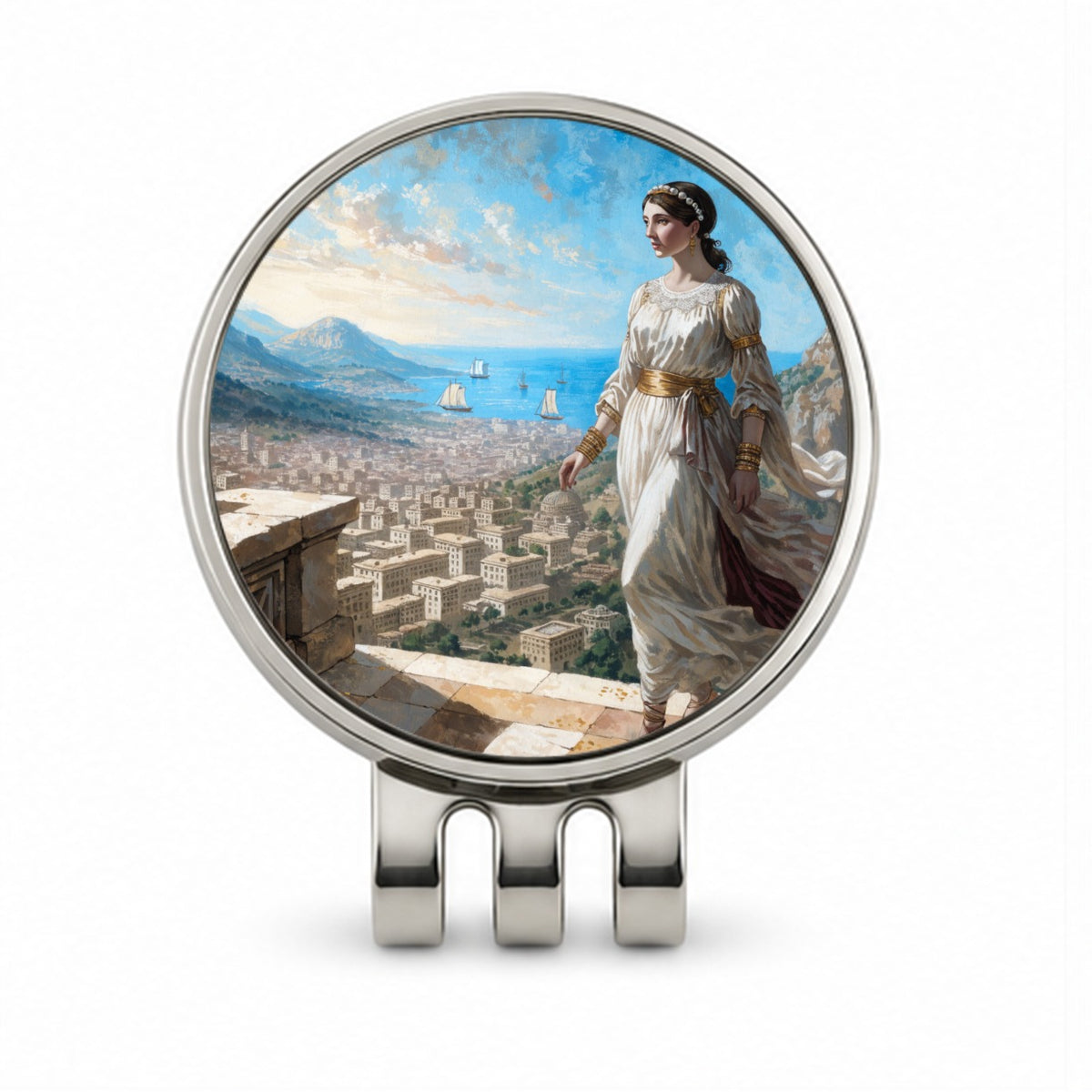 Helen Of Troy Golf Hat Clip with Ball Marker