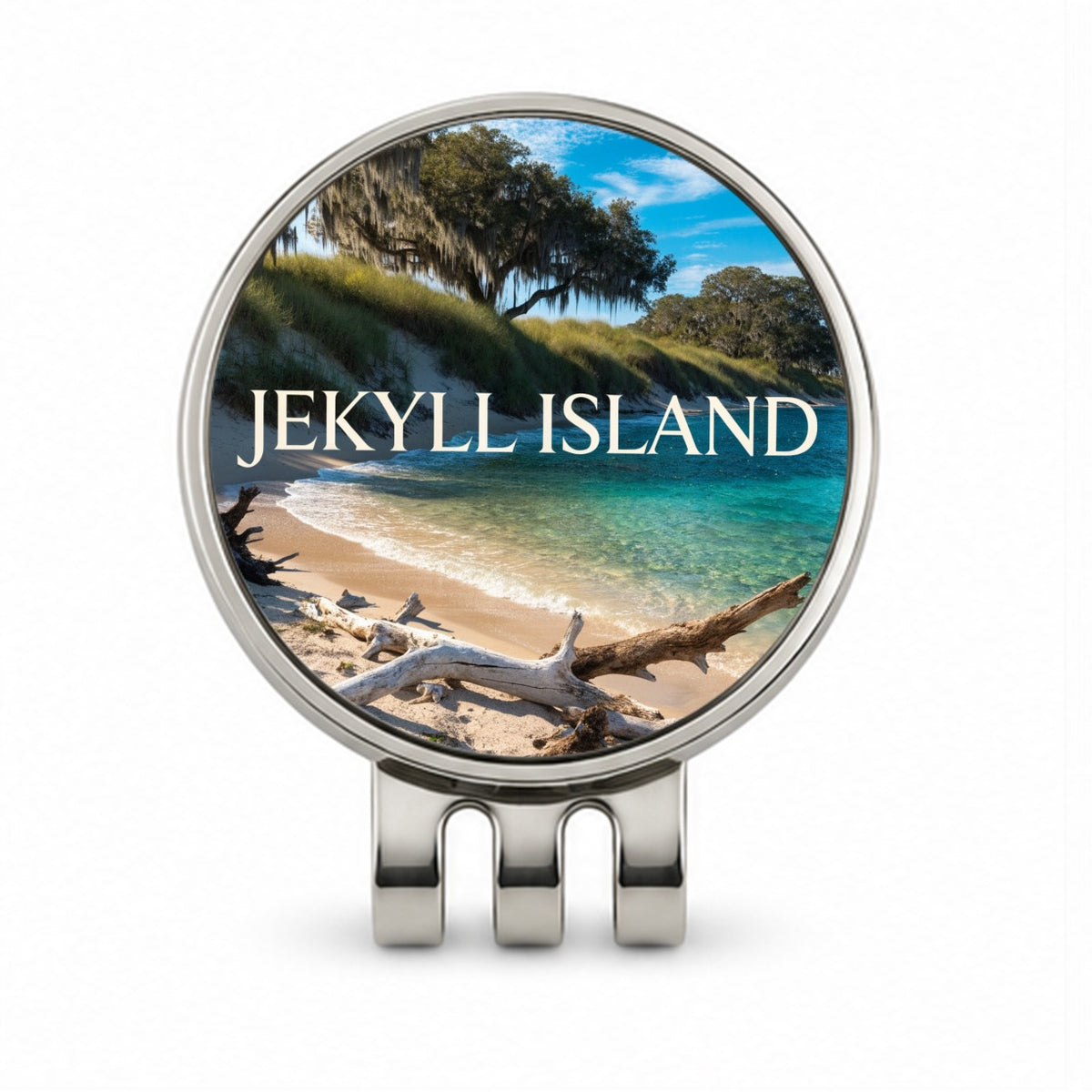 Jekyll Island Georgia Travel Golf Hat Clip with Ball Marker