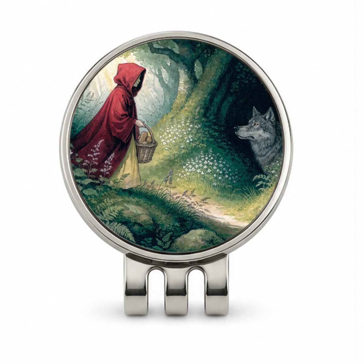 Little Red Riding Hood Golf Hat Clip with Ball Marker