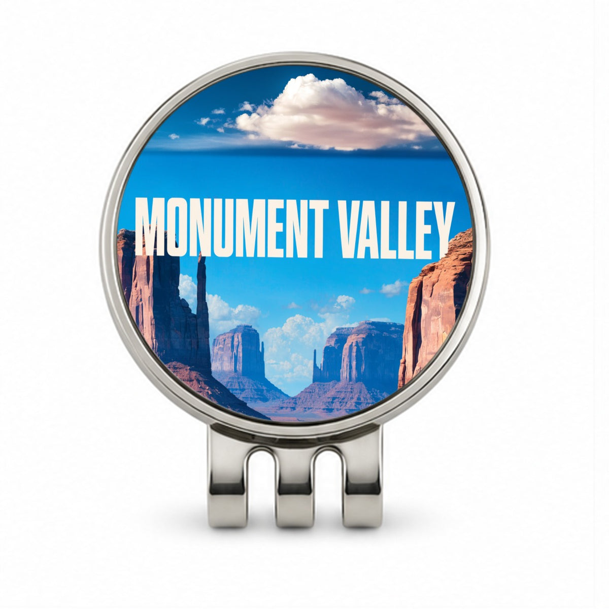 Monument Valley Arizona Utah Travel Golf Hat Clip with Ball Marker