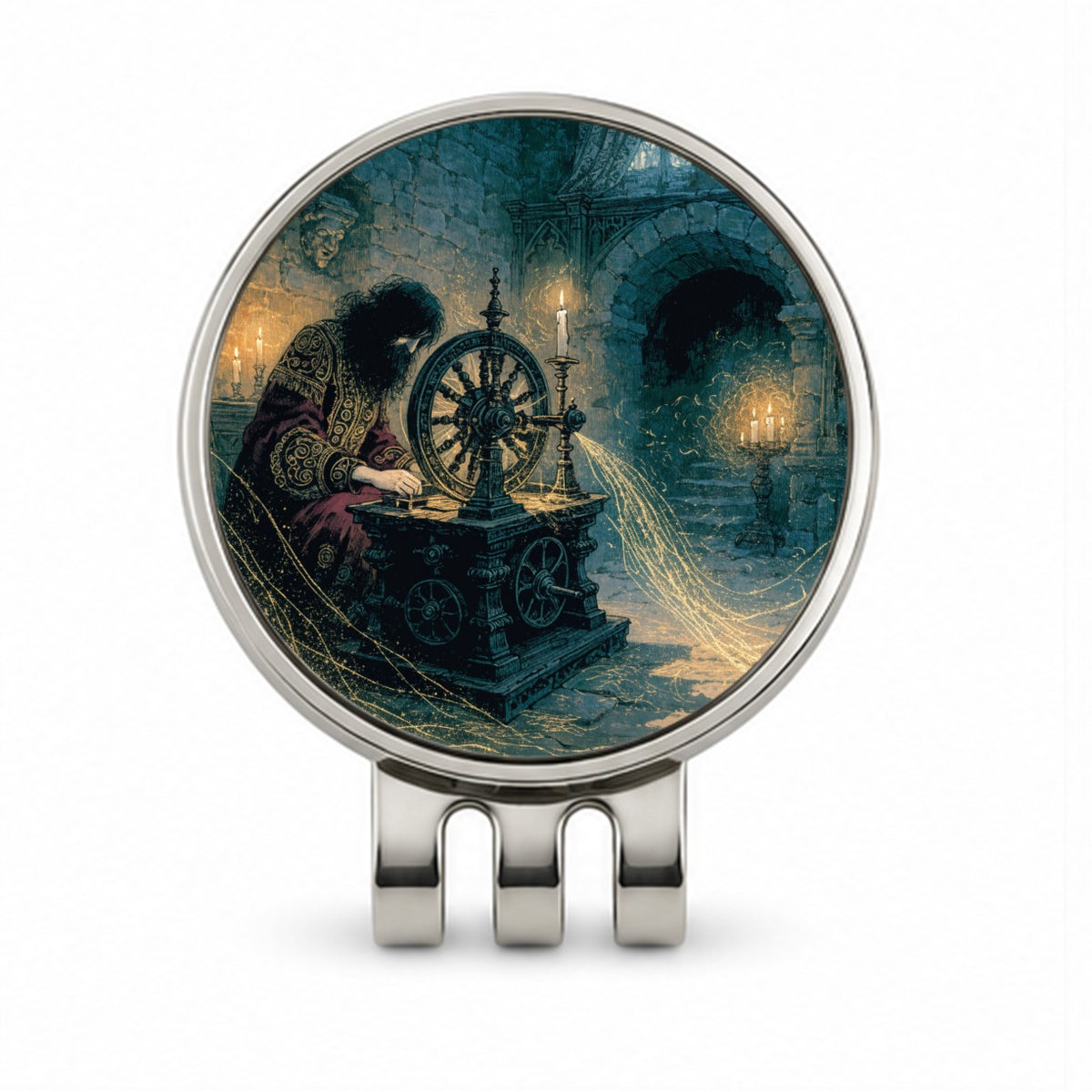 Rumpelstiltskin Fairy Tale Golf Hat Clip with Ball Marker