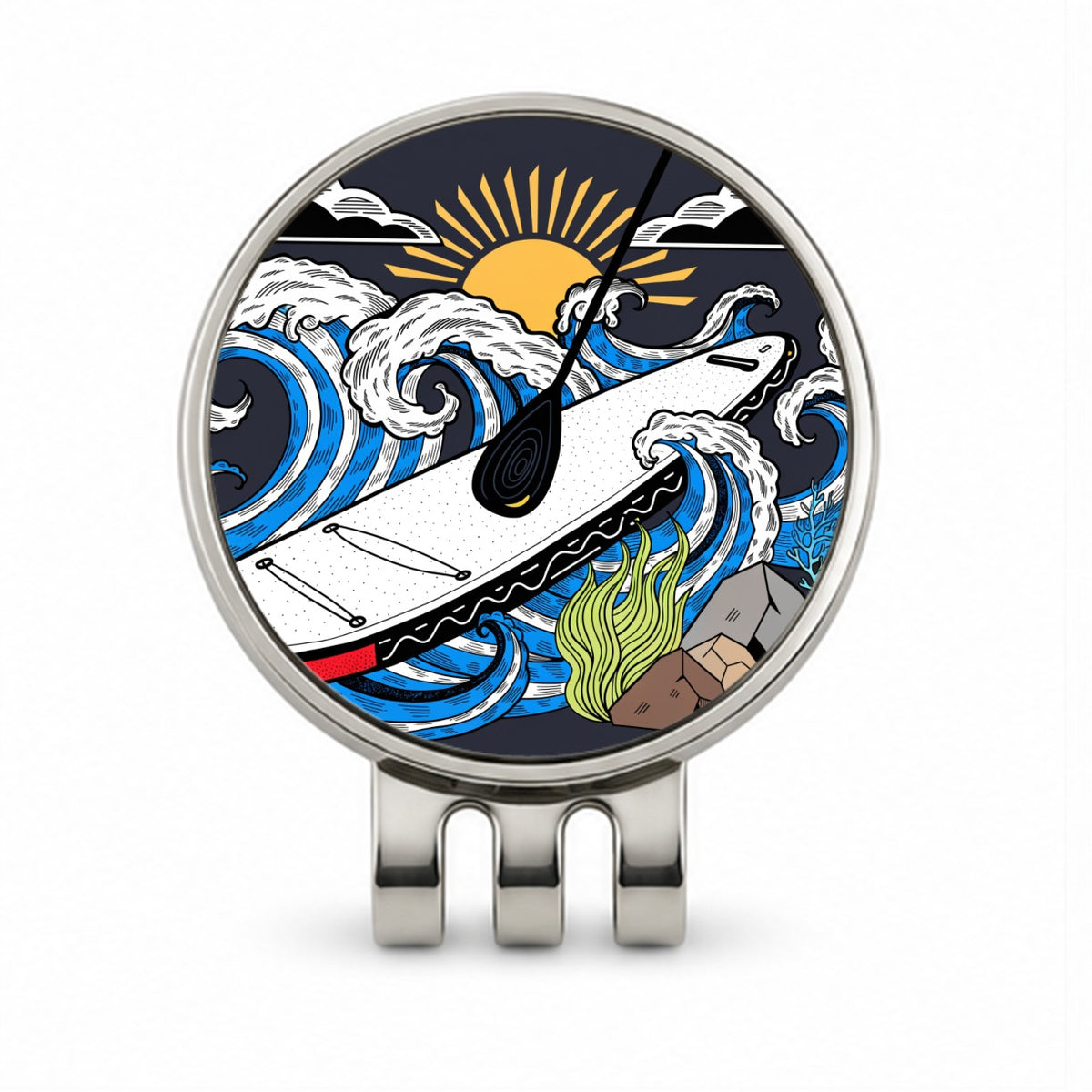Stand Up Paddleboard Water Sport Golf Hat Clip with Ball Marker