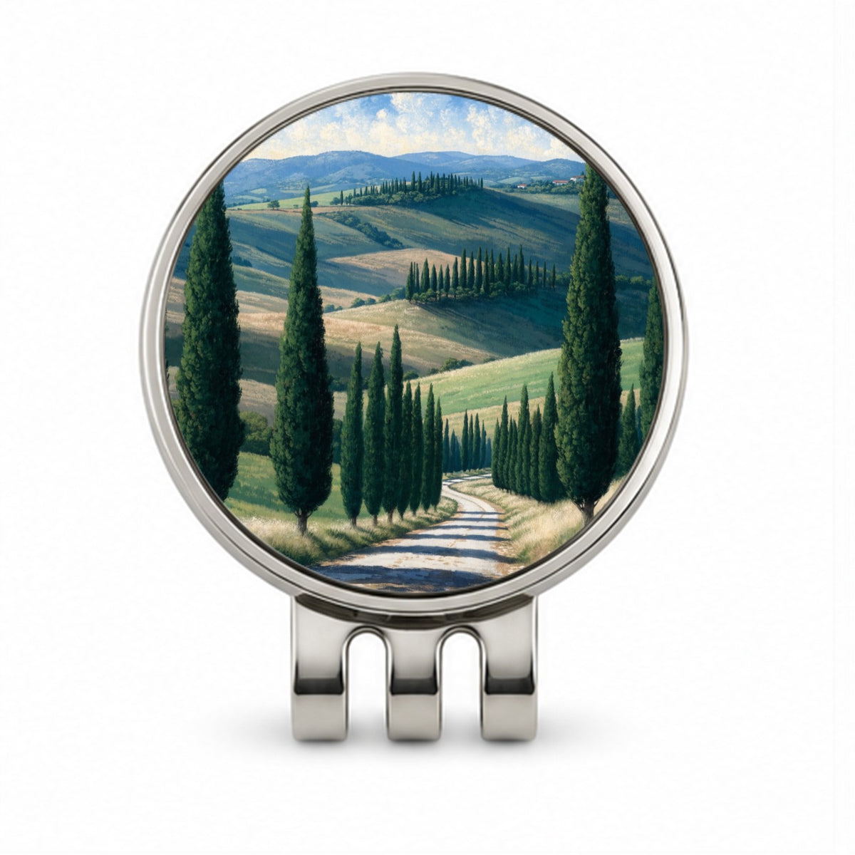 Tuscan Cypress Countryside Golf Hat Clip with Ball Marker