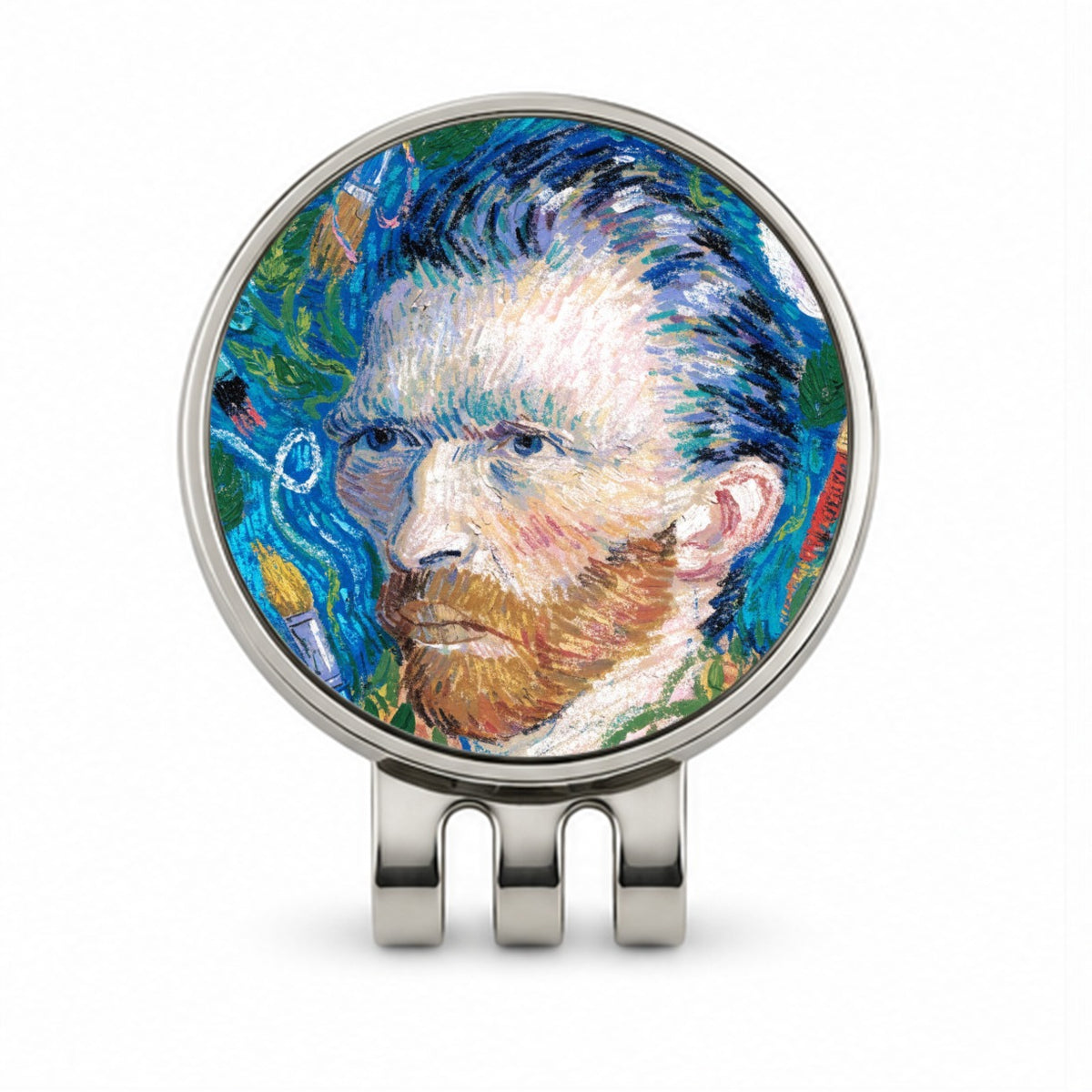 Vincent Van Gogh Artist Golf Hat Clip with Ball Marker