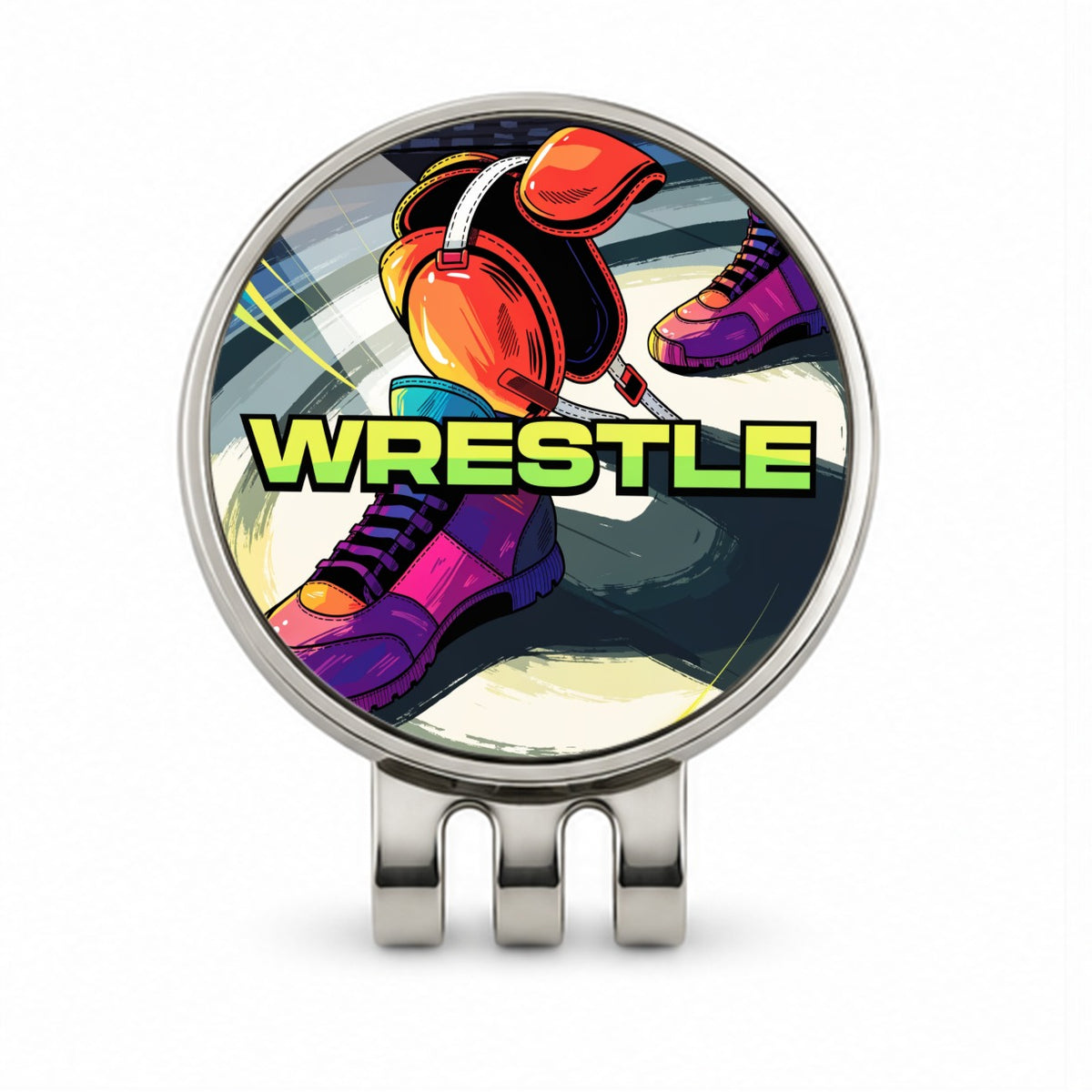 Wrestling Gear Sports Golf Hat Clip with Ball Marker