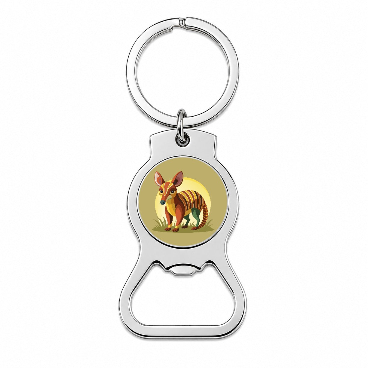 Aardvark Animal Bottle Opener Keychain