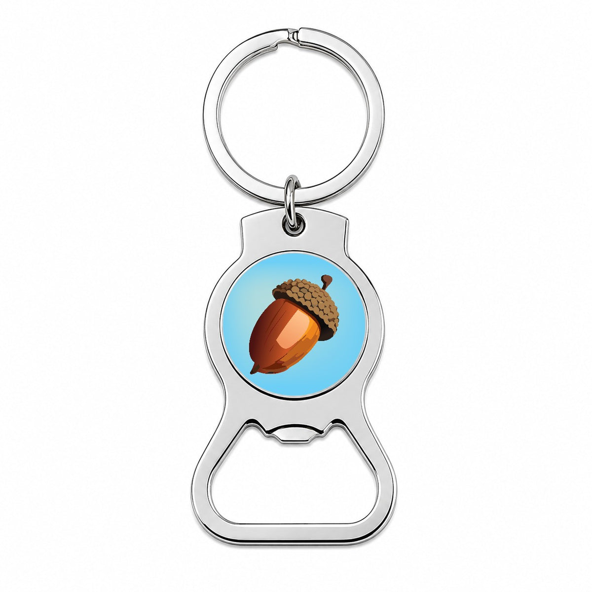 Acorn Nature Bottle Opener Keychain
