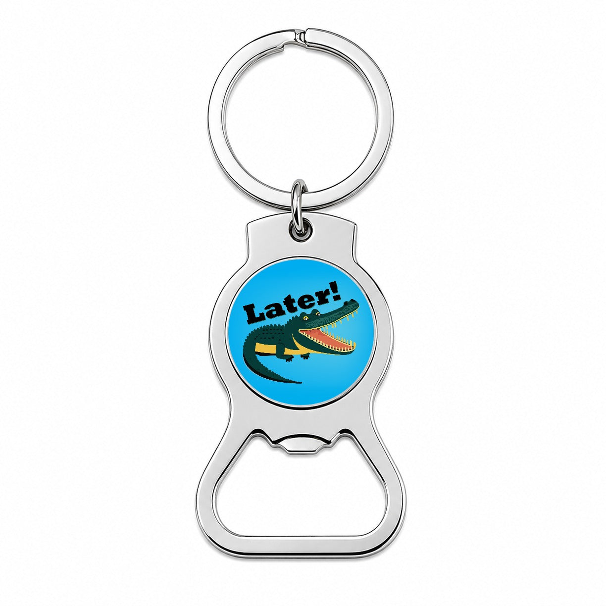 Alligator Later Gator Funny Bottle Opener Keychain