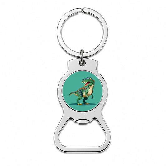 Allosaurus Dinosaur Bottle Opener Keychain