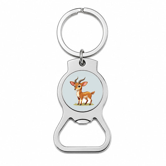 Antelope Cute Bottle Opener Keychain