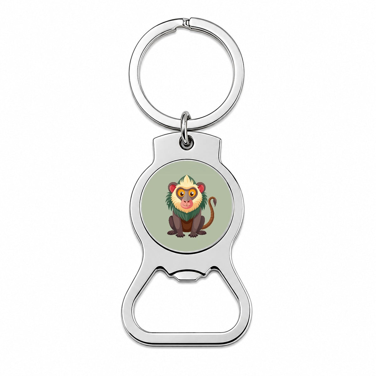 Baboon Cute Bottle Opener Keychain