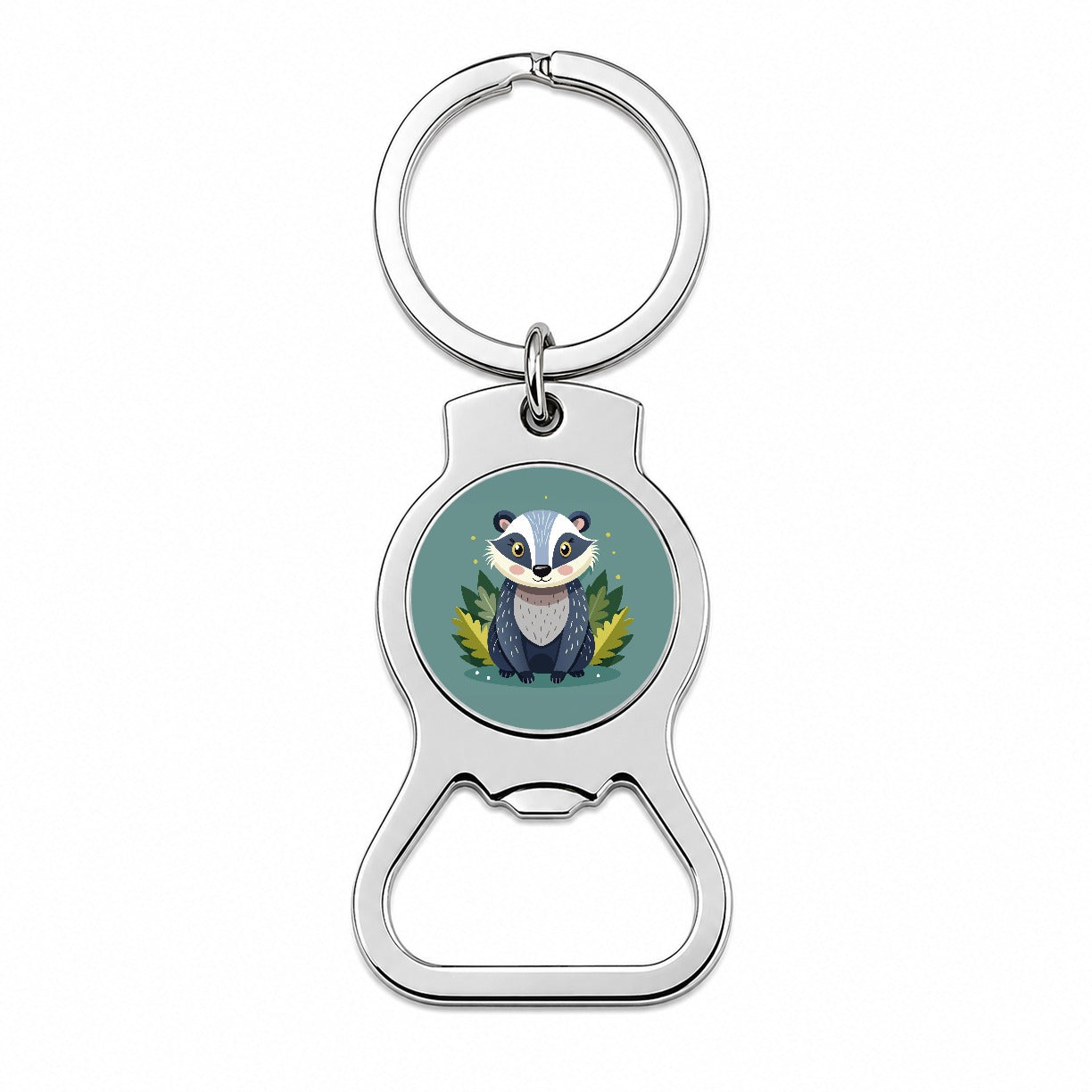 Badger Cute Bottle Opener Keychain