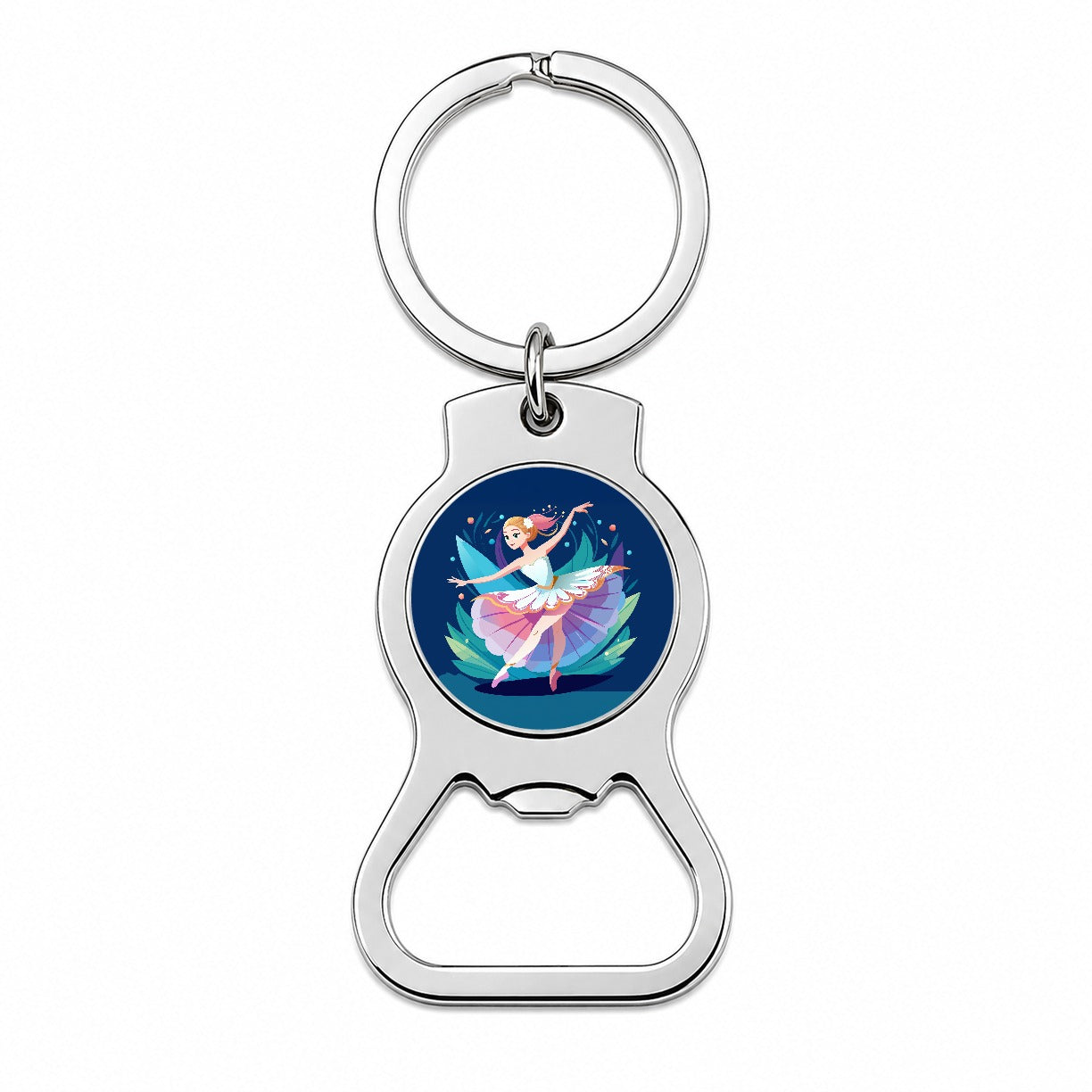 Ballerina Ballet Dancer Cute Bottle Opener Keychain