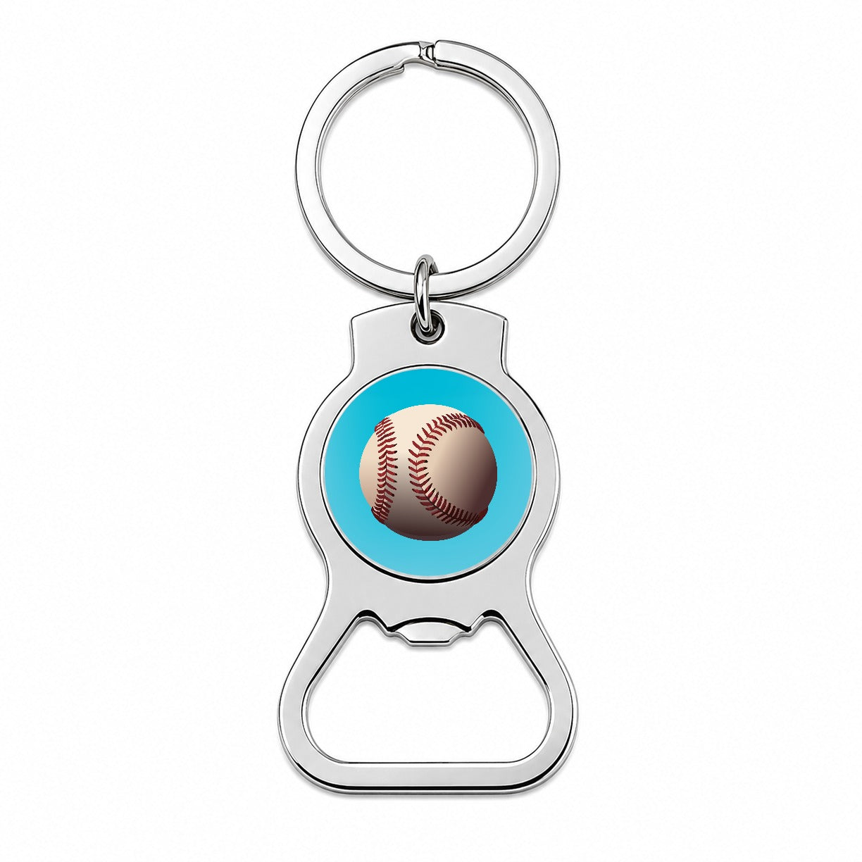 Baseball Base Ball Sport Bottle Opener Keychain
