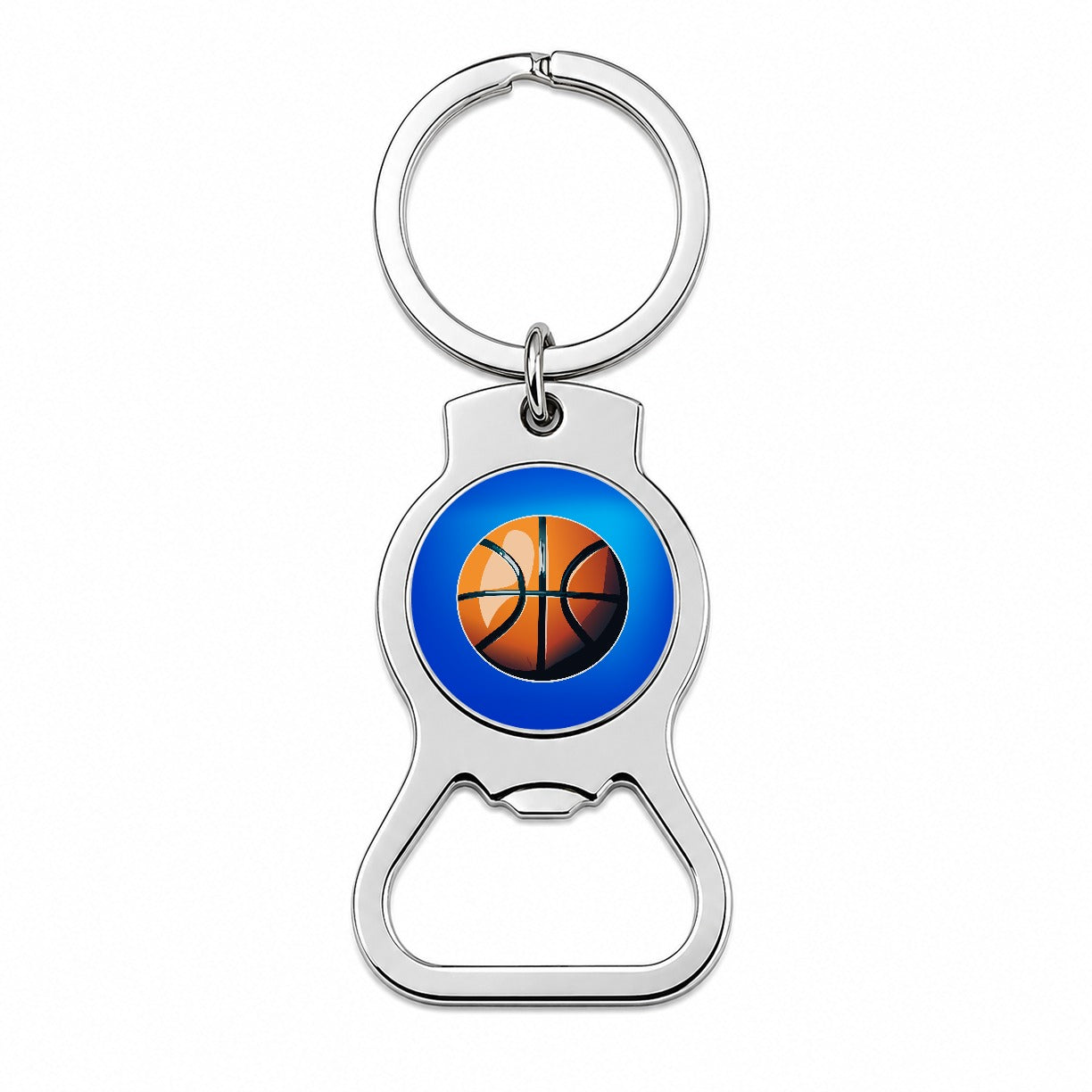 Basketball Sport Bottle Opener Keychain