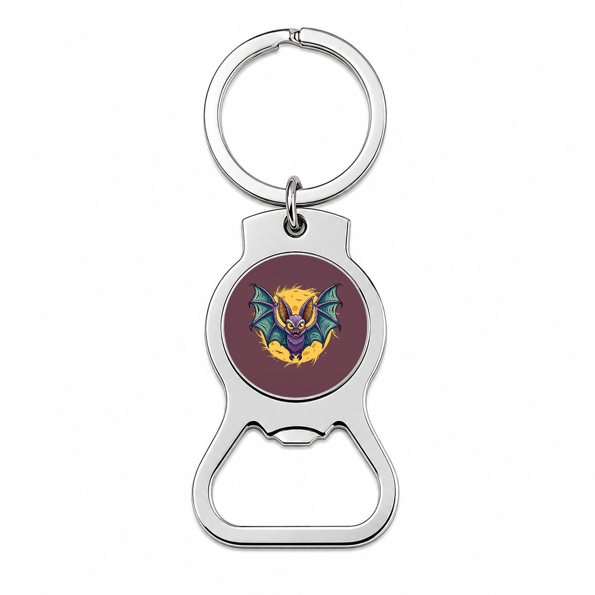 Bat Flying Halloween Spooky Bottle Opener Keychain