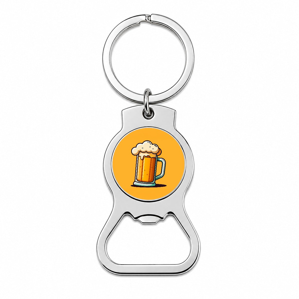 Beer Glass Foaming Stein Bottle Opener Keychain