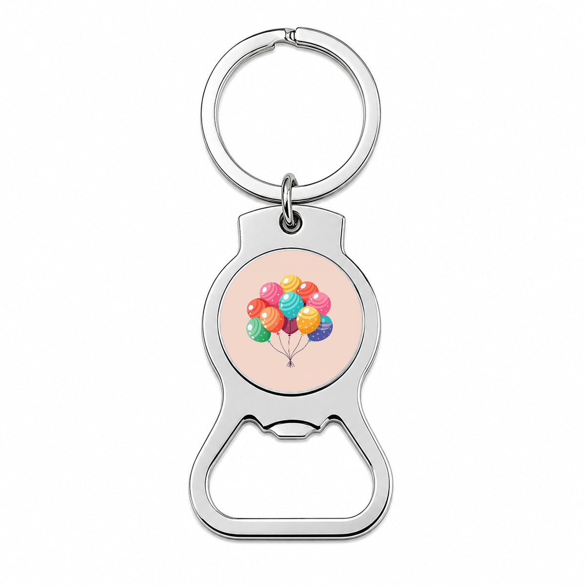 Birthday Balloons Happy Bottle Opener Keychain