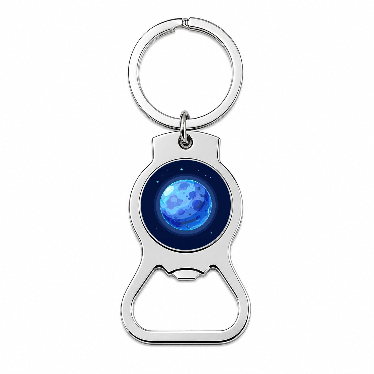 Blue Moon Bottle Opener Keychain