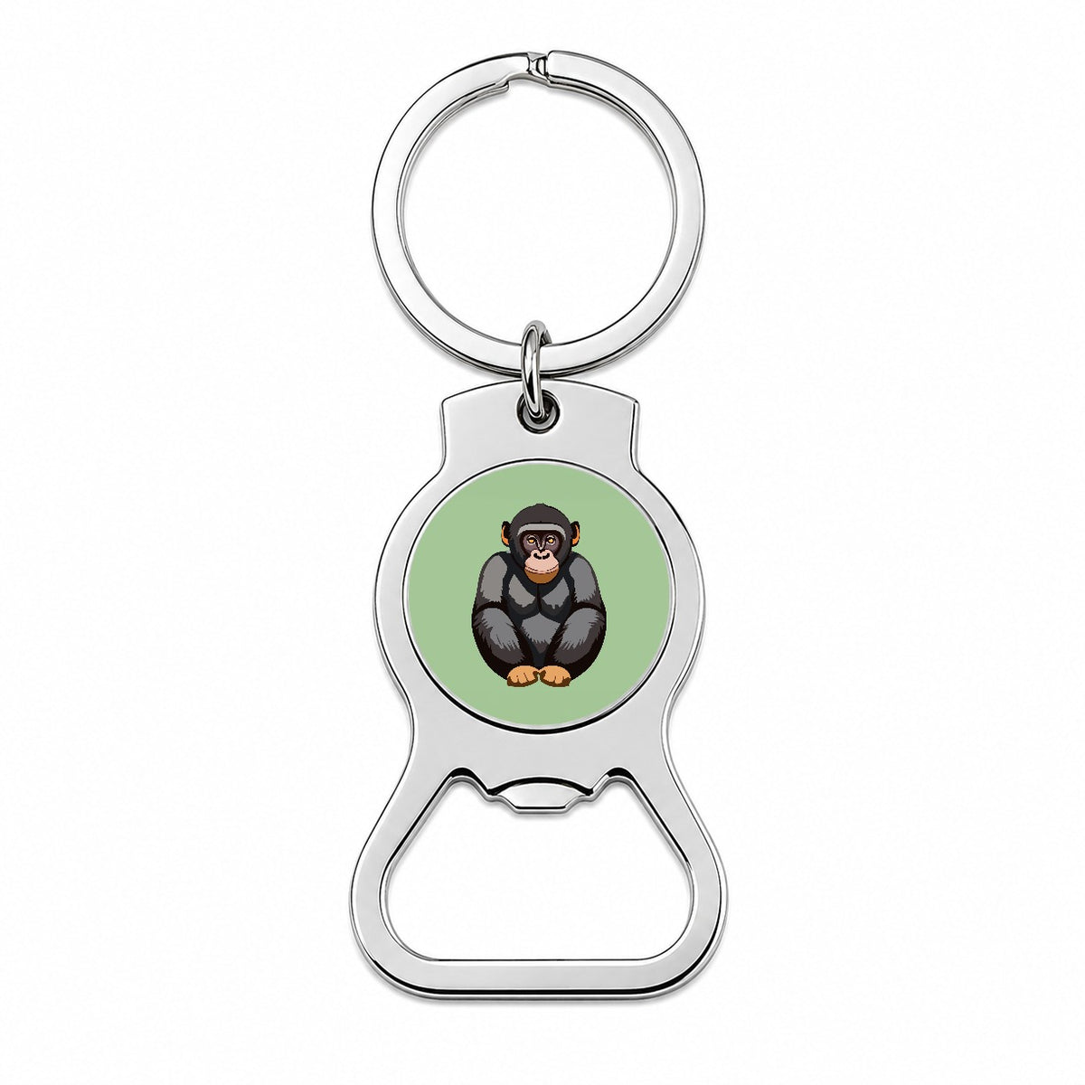 Bonobo Pygmy Chimpanzee Primate Africa Bottle Opener Keychain