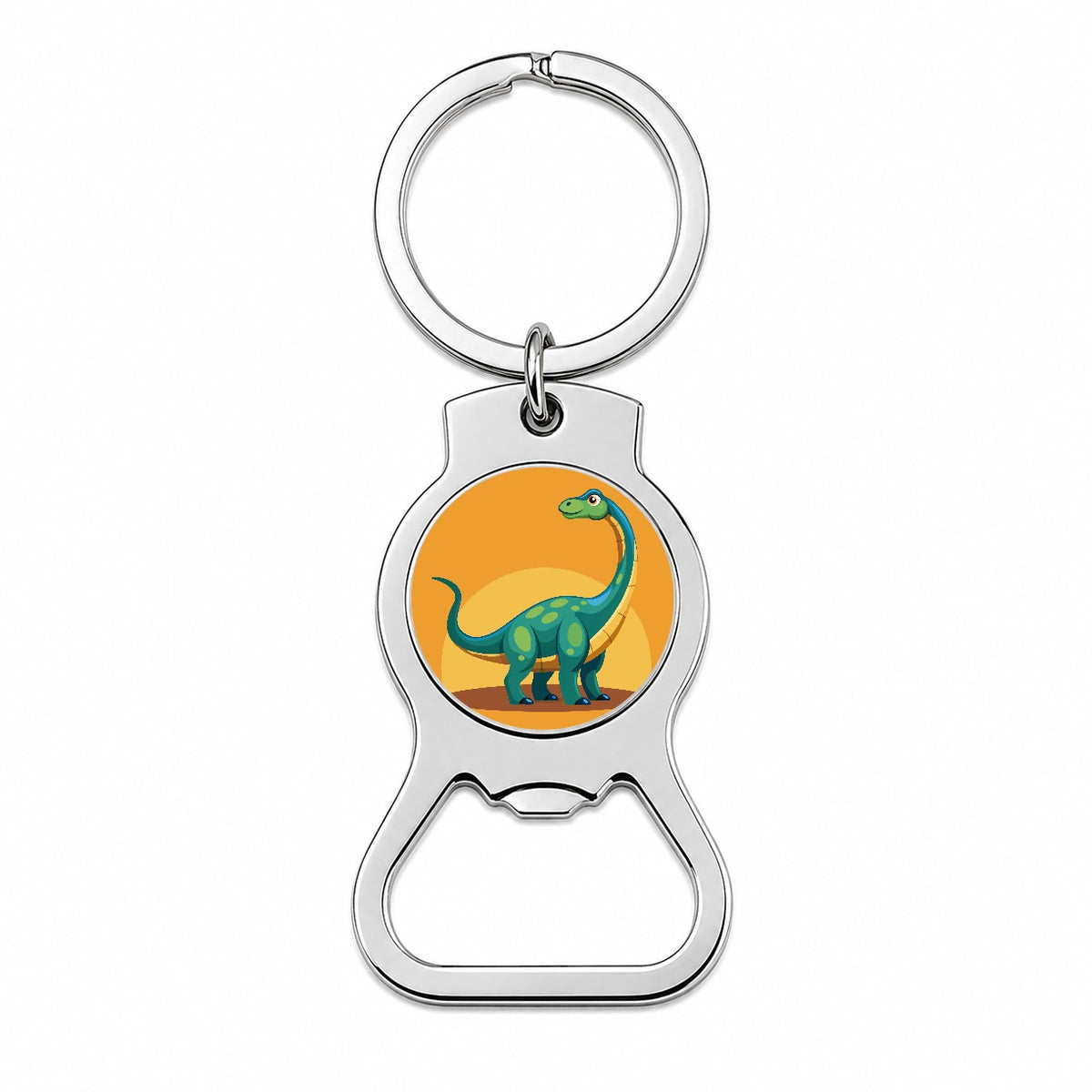 Brachiosaurus Dinosaur Bottle Opener Keychain
