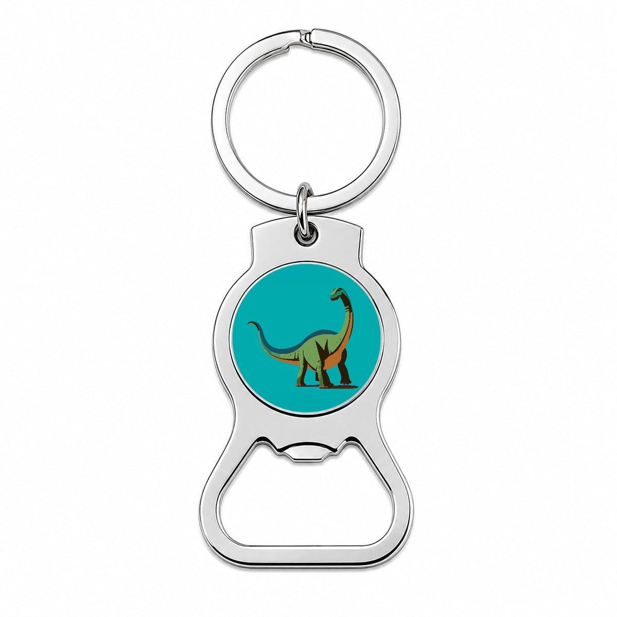 Brontosaurus Dinosaur Bottle Opener Keychain