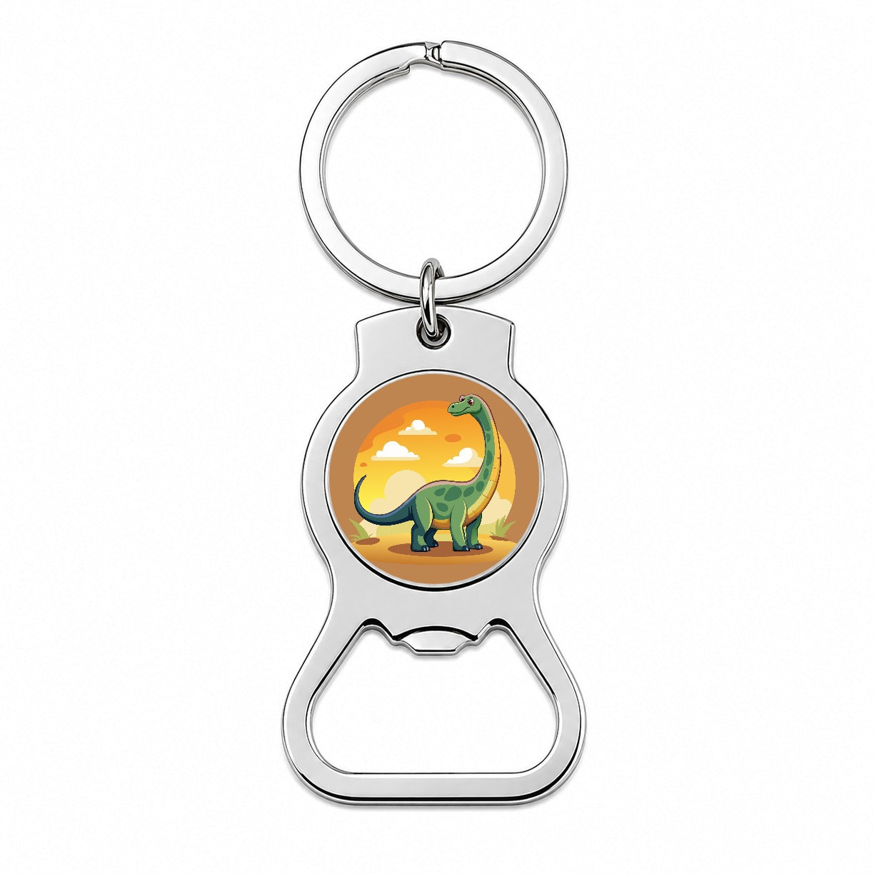 Brontosaurus Bottle Opener Keychain