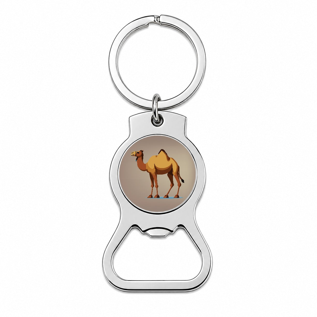 Camel Standing Bottle Opener Keychain