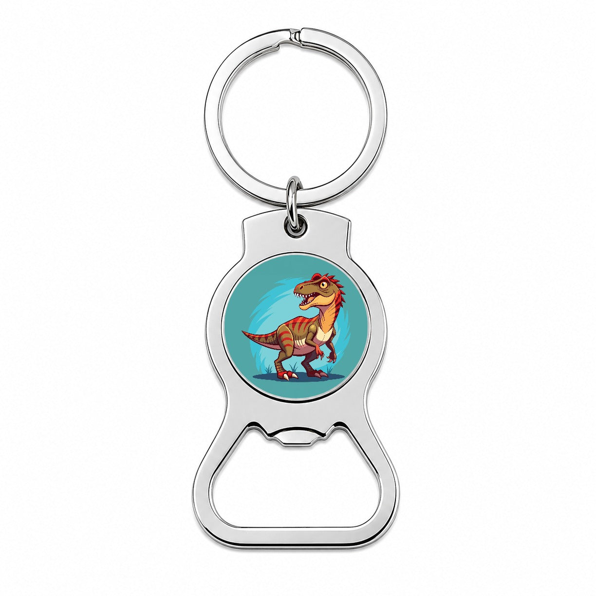 Carnotaurus Dinosaur Bottle Opener Keychain