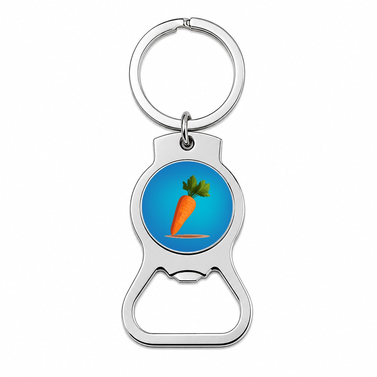 Carrot Cute Vegetable Vegetarian Vegan Bottle Opener Keychain