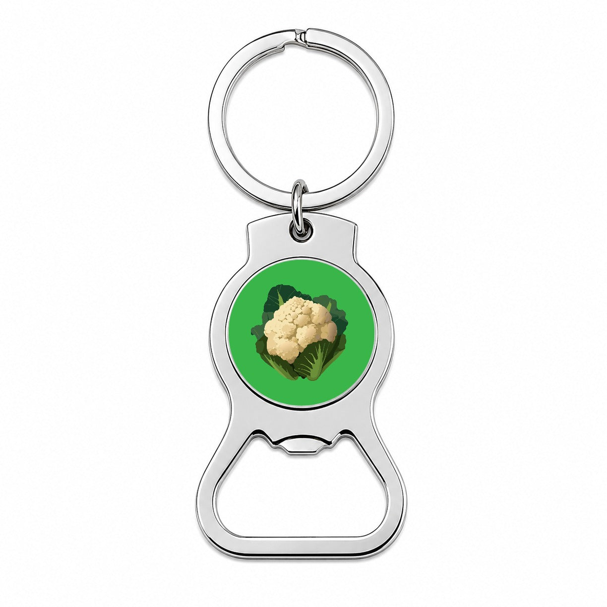 Cauliflower Vegetable Bottle Opener Keychain