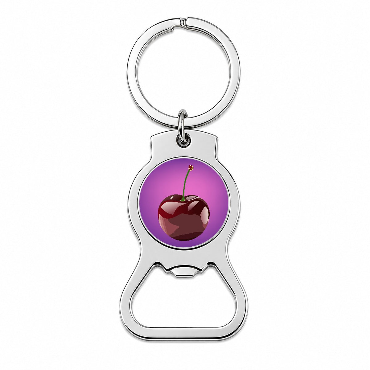 Cherry Fruit Bottle Opener Keychain