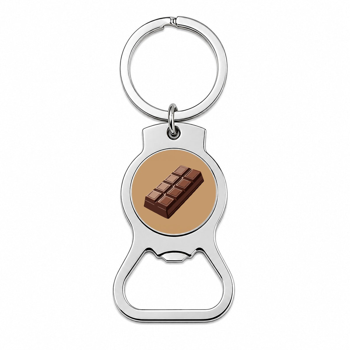 Chocolate Bar Candy Bottle Opener Keychain