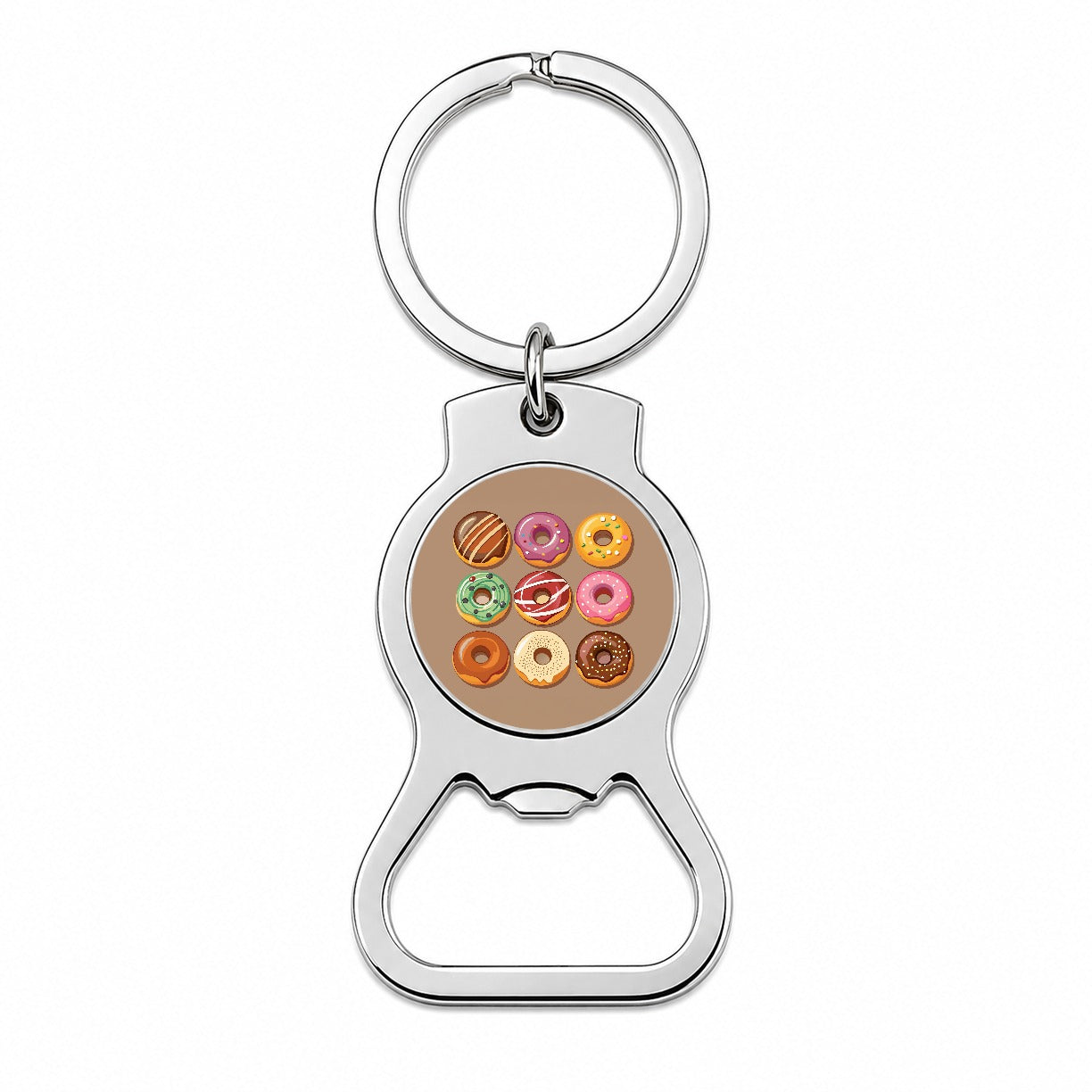 Donuts Tasty Bottle Opener Keychain