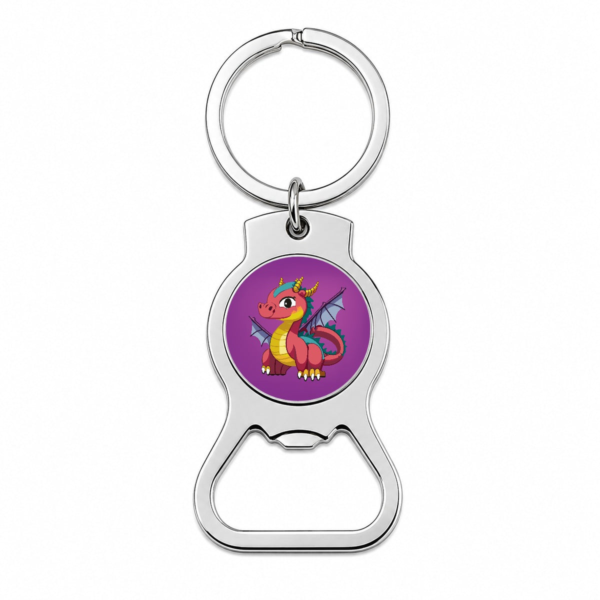 Dragon Colorful Bottle Opener Keychain