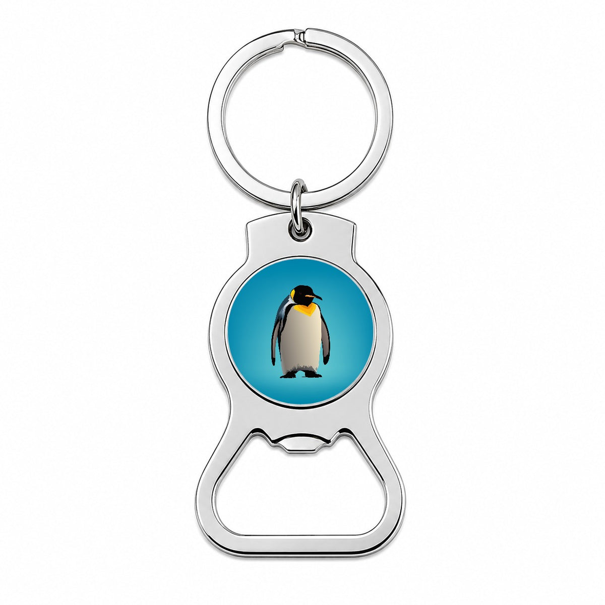 Emperor Penguin Bottle Opener Keychain