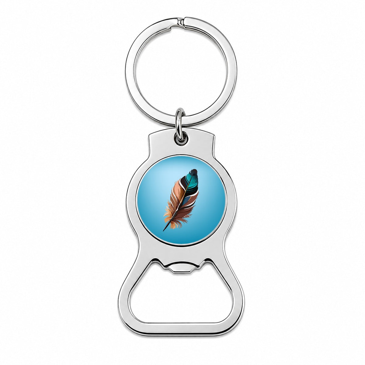 Feather Pretty Bottle Opener Keychain
