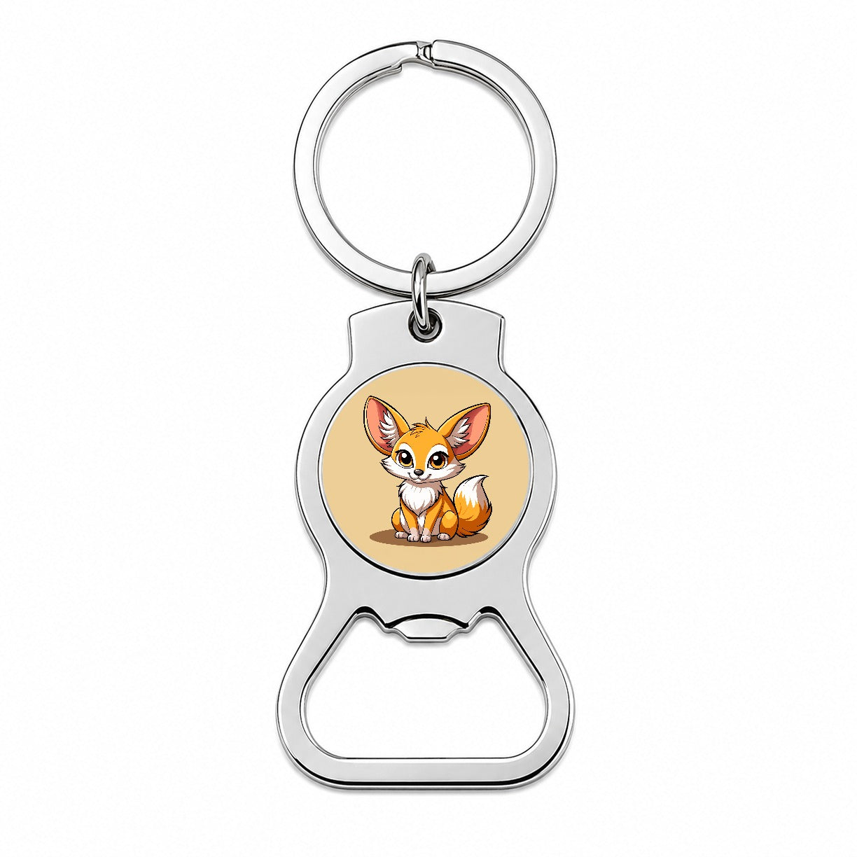 Fennec Fox Cute Bottle Opener Keychain