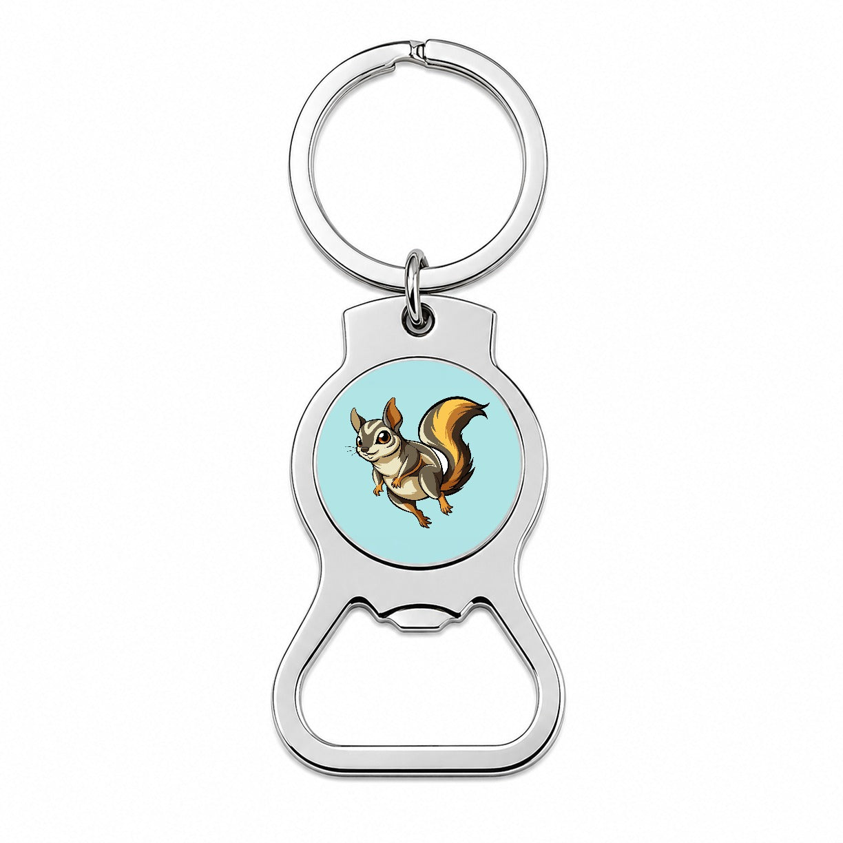 Flying Squirrel Bottle Opener Keychain