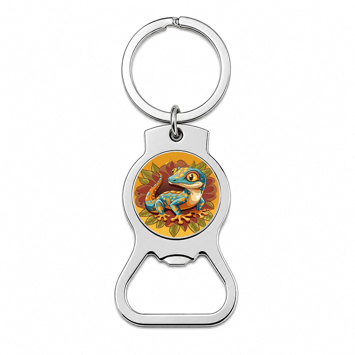 Gecko Lizard Cute Bottle Opener Keychain