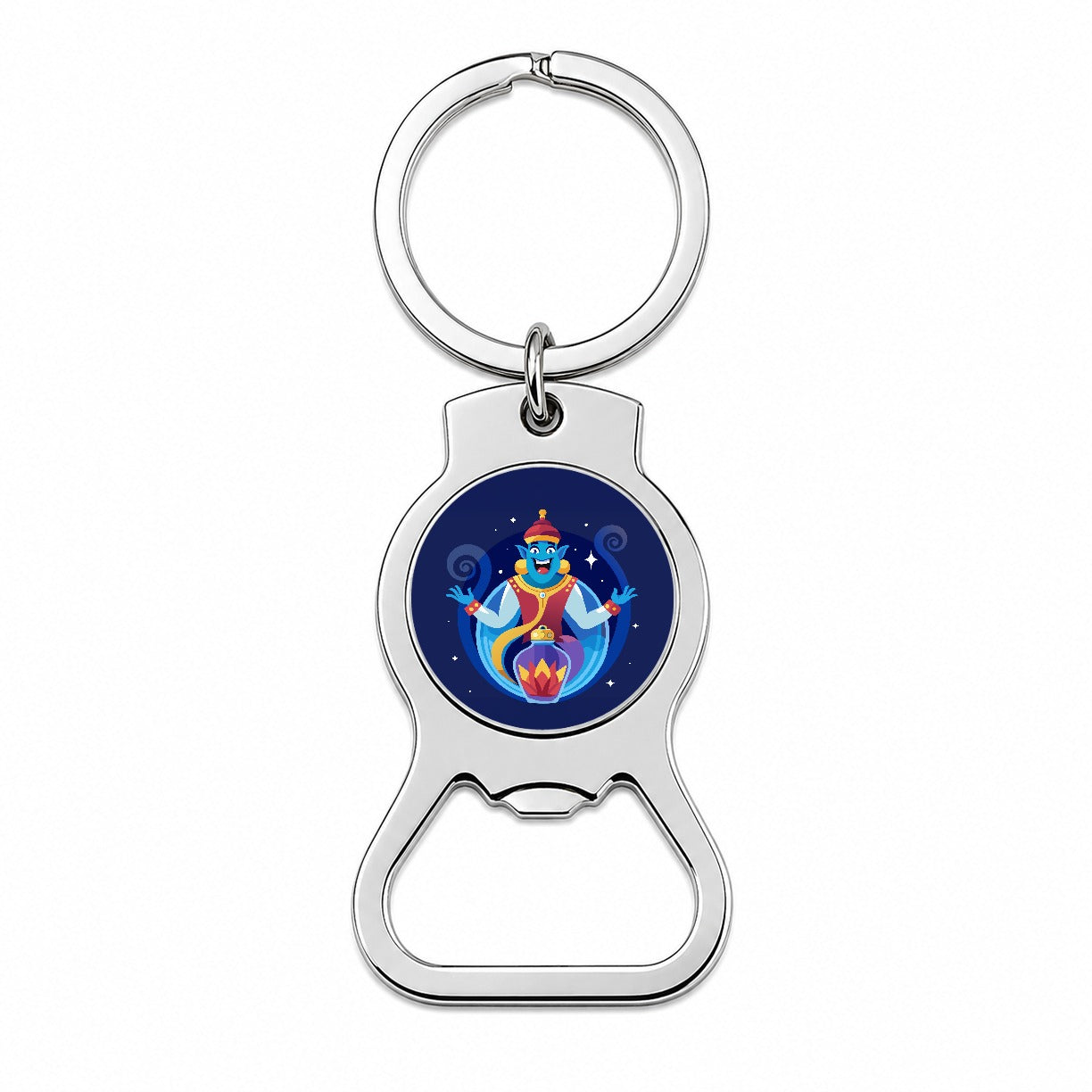 Genie and Bottle Cute Bottle Opener Keychain