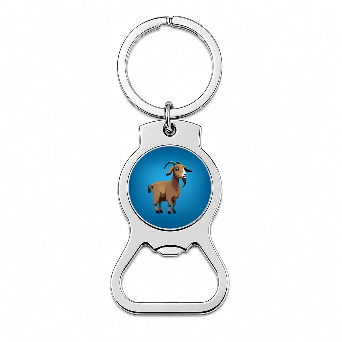 Goat Standing Cute Bottle Opener Keychain