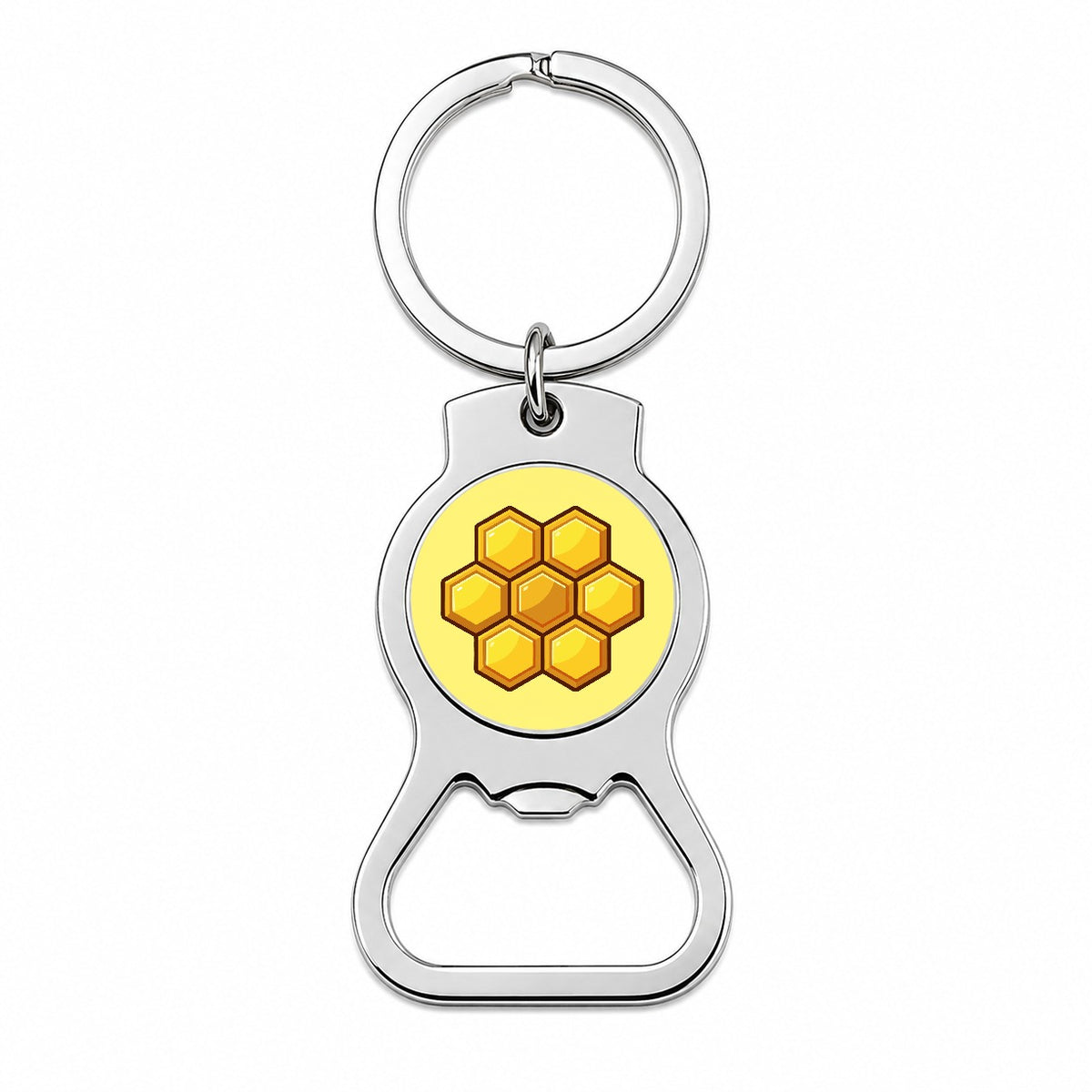 Honeycomb Elegant Bottle Opener Keychain
