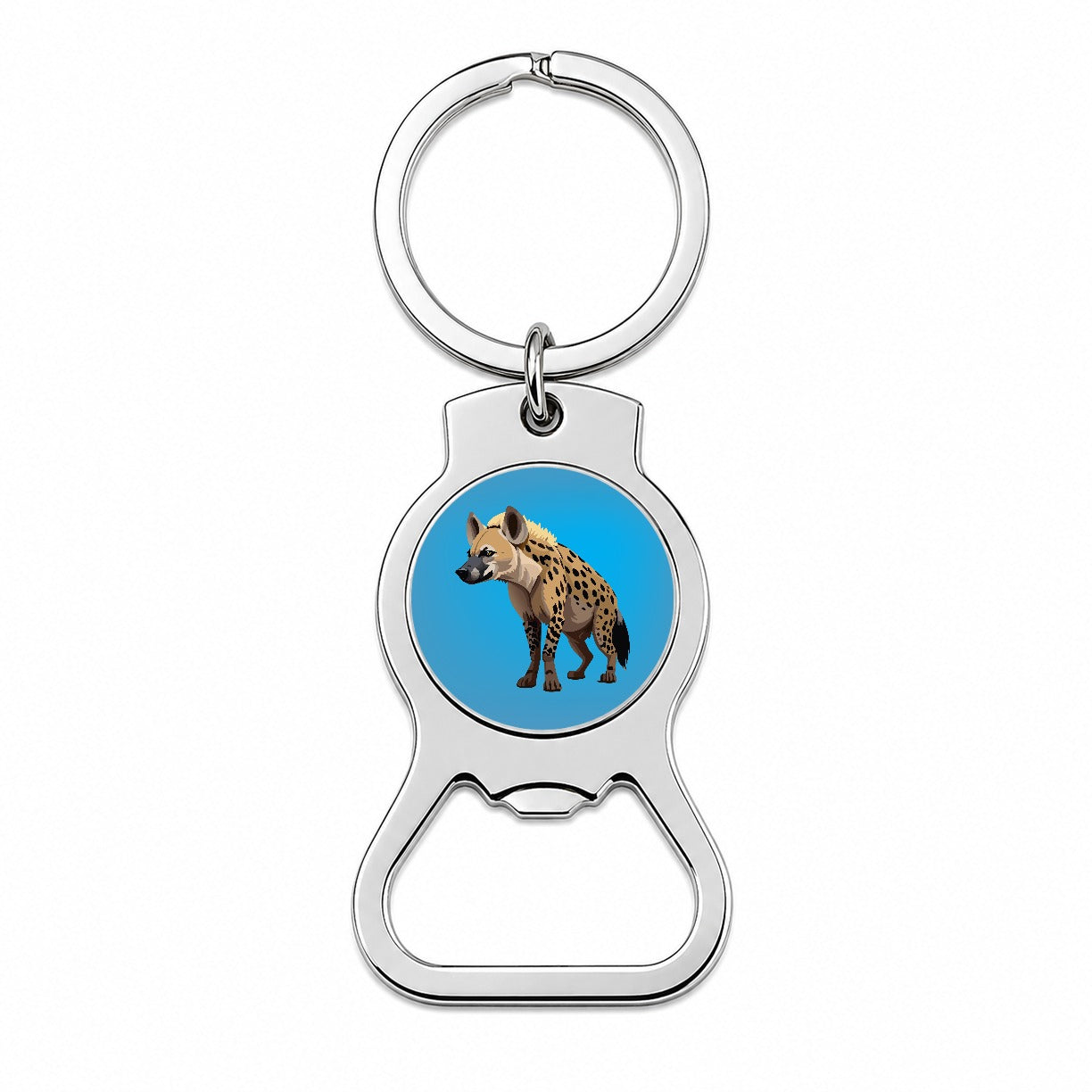 Hyena African Animal Bottle Opener Keychain