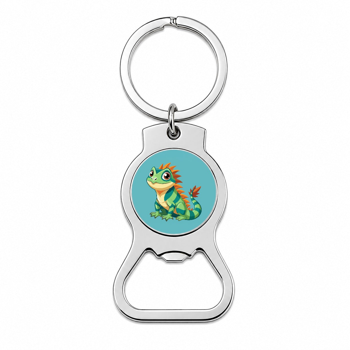 Iguana Lizard Cute Bottle Opener Keychain