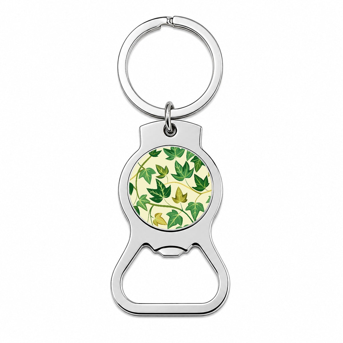 Ivy Vines Pattern Bottle Opener Keychain